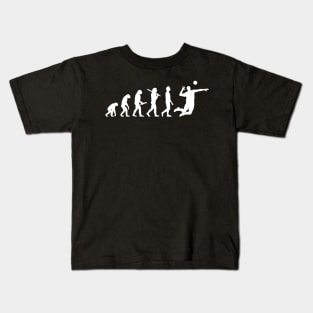 Funny Volleyball Evolution Gift For Volleyball Players Kids T-Shirt